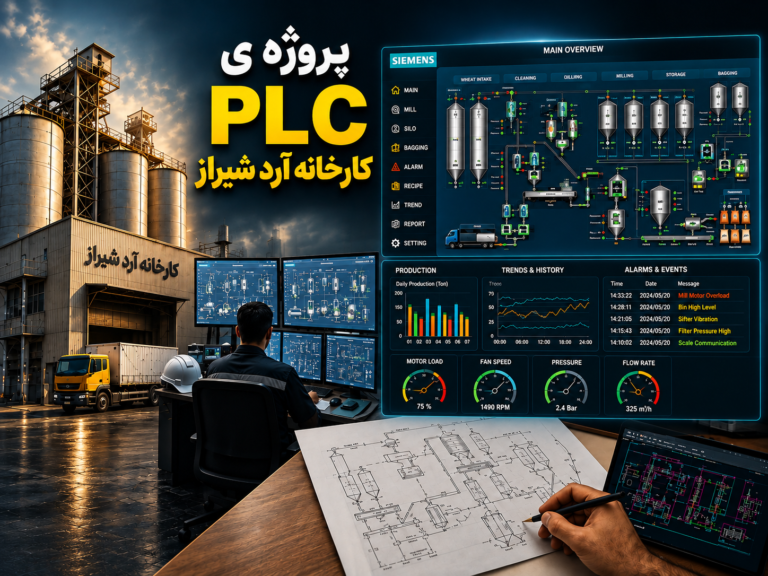 پروژه ی plc کارخانه آرد شیراز