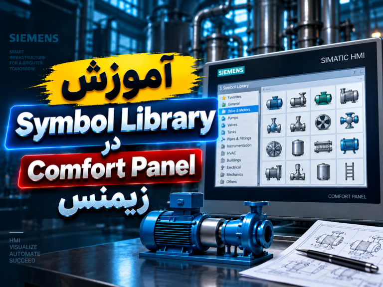 ‫آموزش Symbol Library در Comfort Panel زیمنس